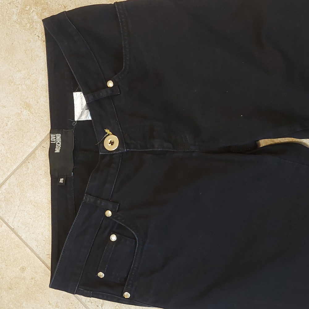 Love Moschino Black Low-Rise Jeans